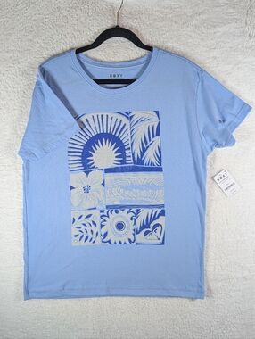 ROXY Light Blue Graphic Tee
